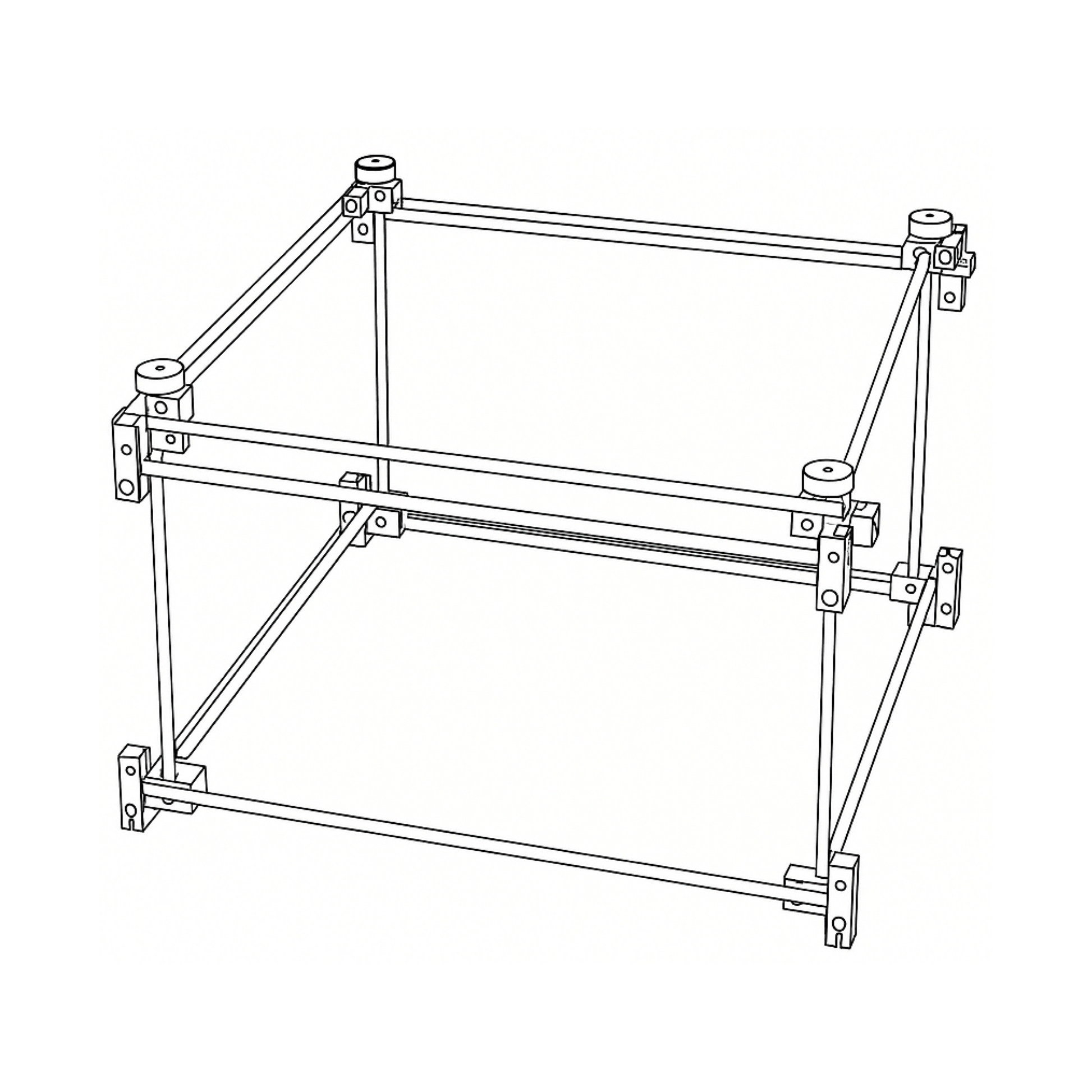 Square Two-Tier Rack